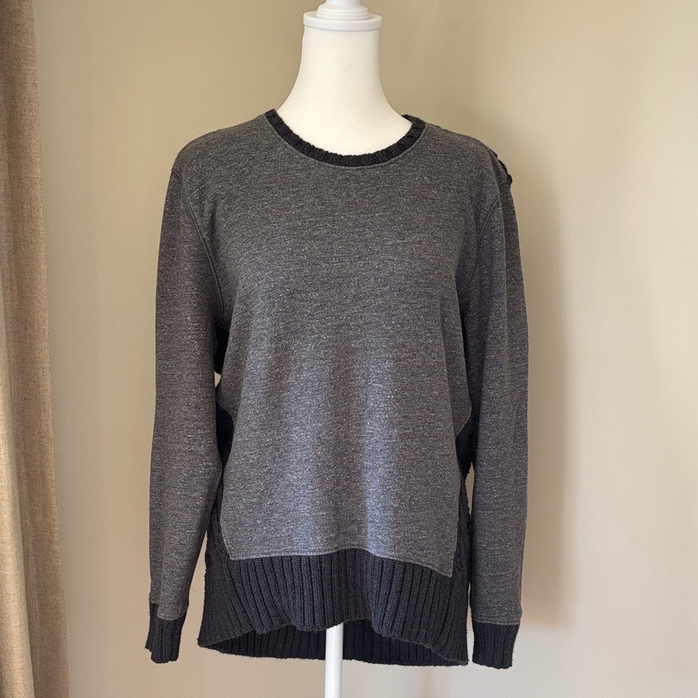 Athleta Charcoal Crew Neck Sweater